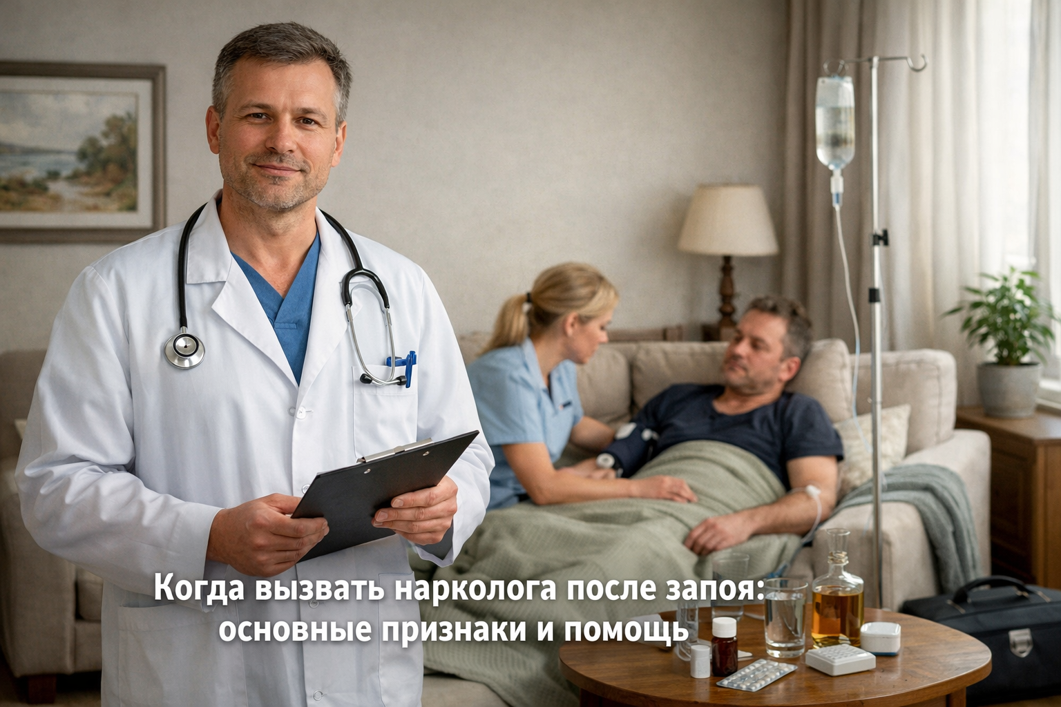 Когда после запоя нужно вызывать нарколога: важные признаки и помощь
